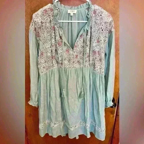 WOMENS LONG SLEEVE GONDOLA GORGEOUS BABYDOLL TUNIC DRESS SIZE SMALL - Picture 6 of 9